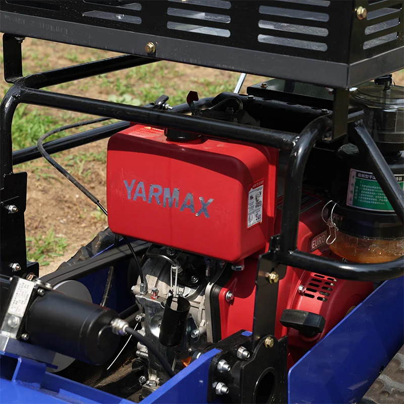 Customized low profile remote control Lawn Mower for greenhouse peripheral ditch slope weeding compact body passing greenhouse