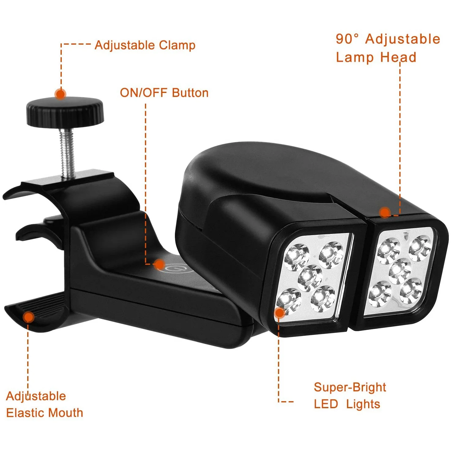 Grill Lights for BBQ Waterproof - Press Switch & 10 Super-Bright Barbecue Led Lamp Heat Resistant & Flexible Light image 2