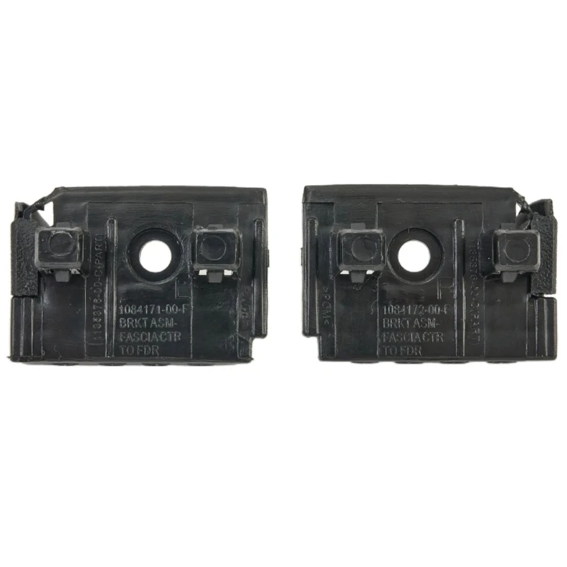 2x Front Bumper Center Fixing Bracket Holder Plate Frame Plastic Left & Right Side For  1084171-00-F 1084172-00-F