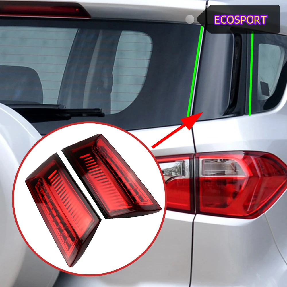 LED Rear Trunk Pillar Tail Light For Ford Ecosport 2013 2014 2015 2016 2017 2018 2019 2020 2021 2022 Driving Brake Lamp