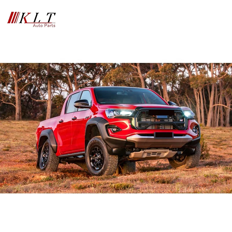 KLT 2023 Gr Sport Facelift Kit Conversion Kit Upgrade Bodykit For Toyotas Hilux Revo 2016 2017 2018 2019 2020