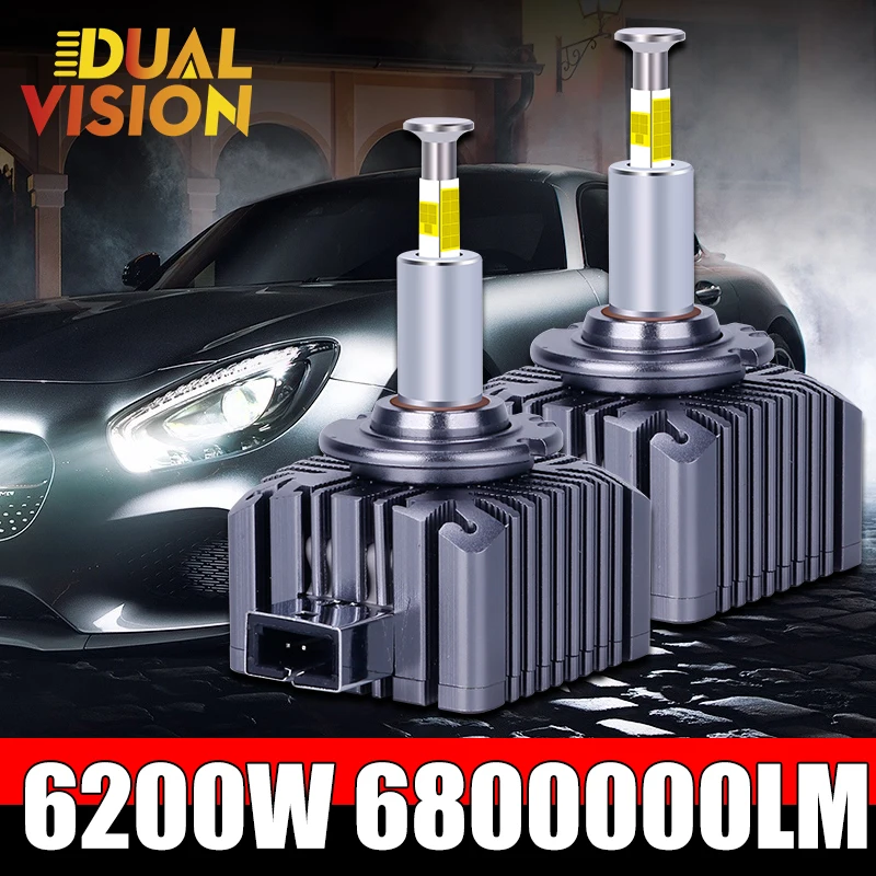 

6200 Вт 360 светодиодные лампы CSP D3S D1S D2S D4S D5S D8S для автомобильных фар Canbus HID D1R D2R D3R D4R D Series Automoblie Led Light 6000K 12V