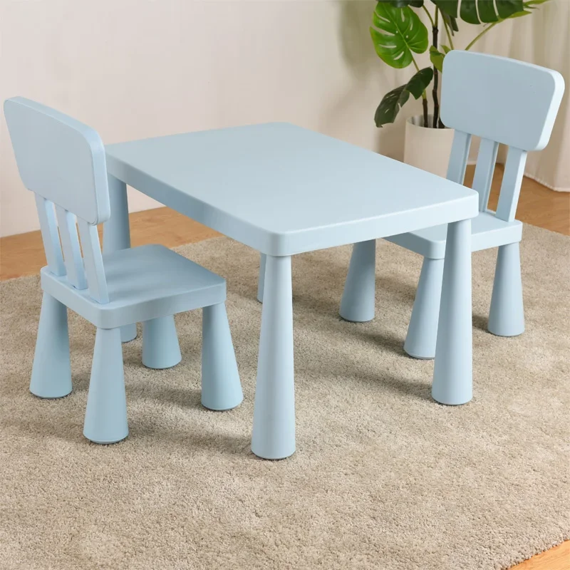 

Antiskid Learning Desk and Chair Set for Kindergarten Children's Thickened Game Table Baby Dining Furniture Early Education