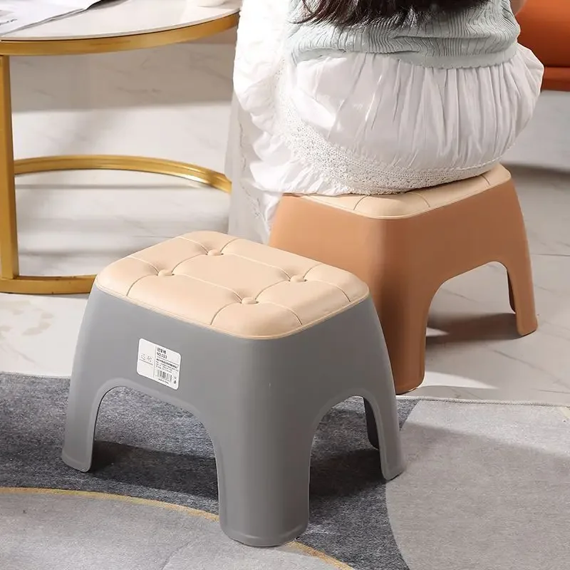 

Plastic Stool, Simple and Creative, Household Shoe-changing , Thickened, Non-slip, Stackable Small , Low , Sturdy for Adults