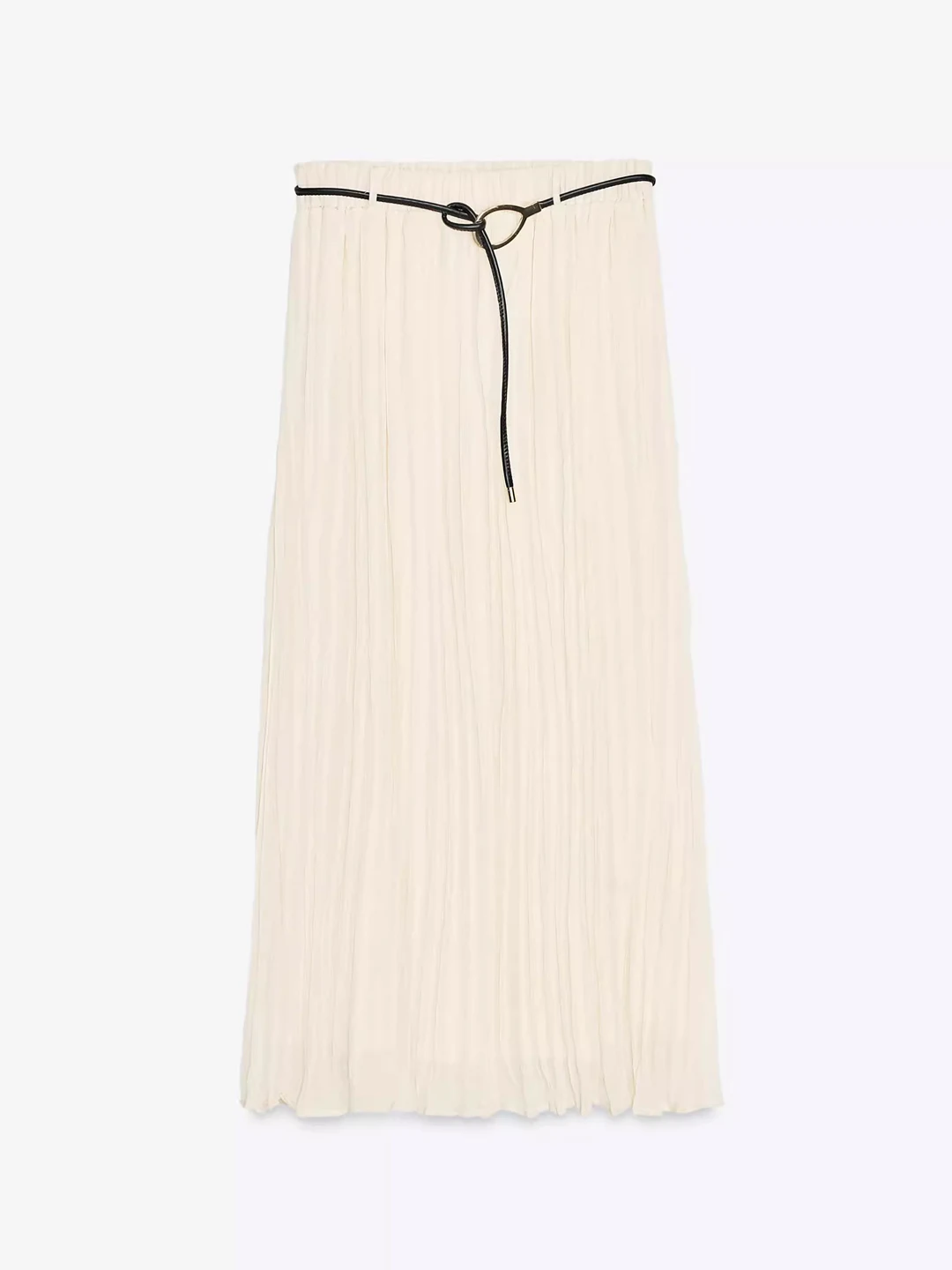 

Summer 2025 New Arrival Casual Vaion Sle f-length Skirt with Belt Drapey Small Pleats Long Skirt Women's Faion