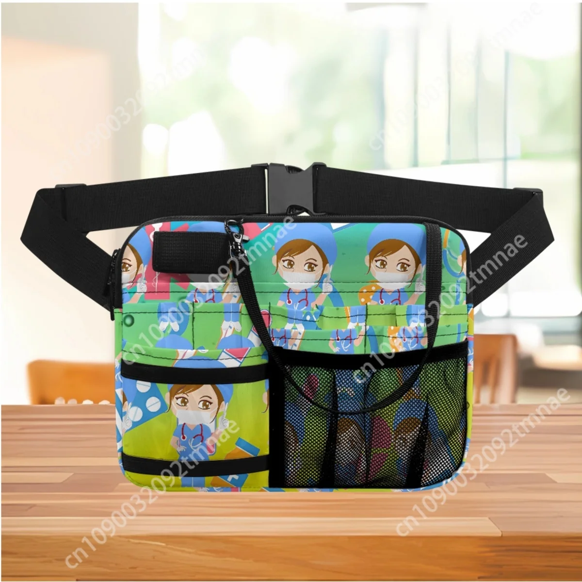 

Dropshipping Hospital Nurse Medical Icon Print Ladies Waist Bag Medical Pack for Stethoscopes Care Kit Nursing Custom Tools New