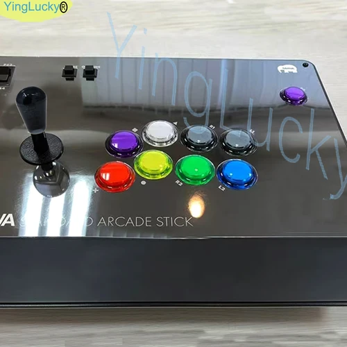 Imagen 2 del producto Kit de bricolaje de Joystick para PC Raspberry Pi, juego de salón recreativo, 2 jugadores, botón pulsador Arcade, Joystick de estilo americano, Cables codificadores USB Mame