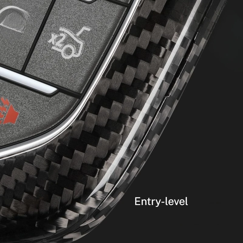 Remote Smart Key Shell Case Cover Carbon Fiber For Cadillac CT4 CT5 CT6 XT4 XT5 XT6 ATS Models