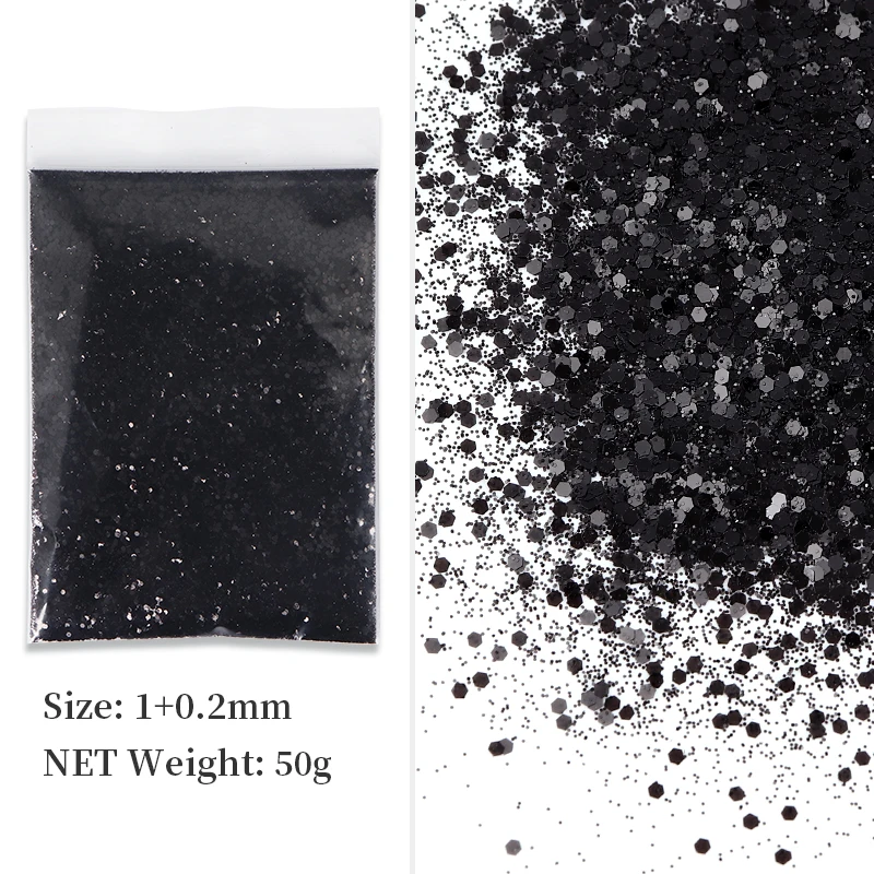 50g caffè marrone Glitter resina epossidica riempitivo materiali di riempimento resina fai da te Mix paillettes esagonali moldes de silicona para