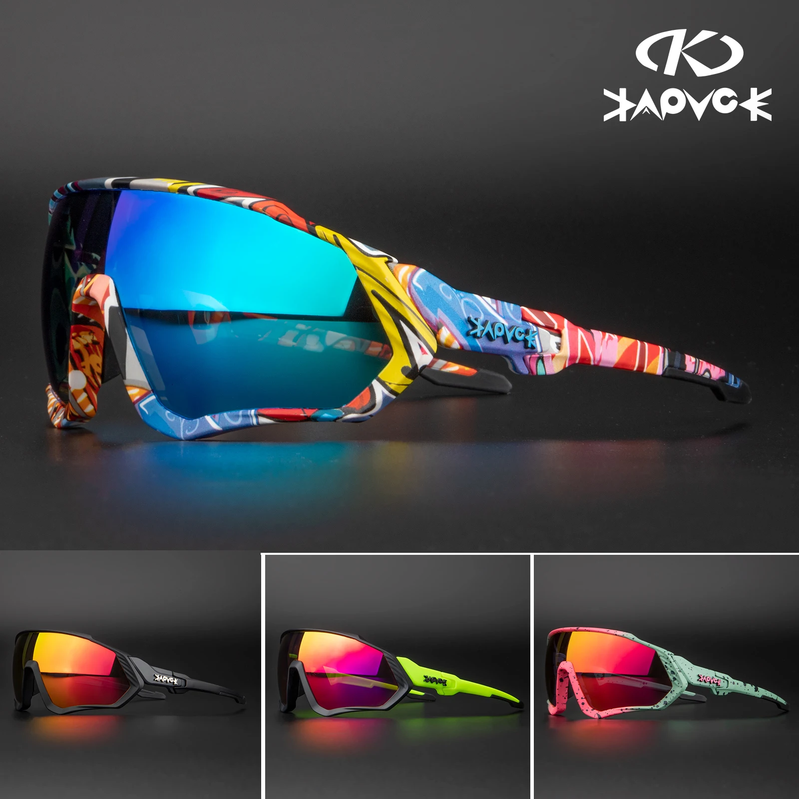 Kapvoe Men Brand Fishing Mountainee Cycling Sunglasses Women Road Bike Goggles Bicycle Glasses Cycling Eyewear Oculos Ciclismo