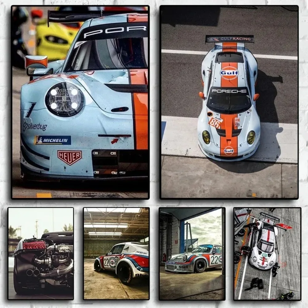 Retro Sports Car Racing Modification Art Poster Comic Canvas Painting Wall Print Picture For Living Room Home Decor Posters