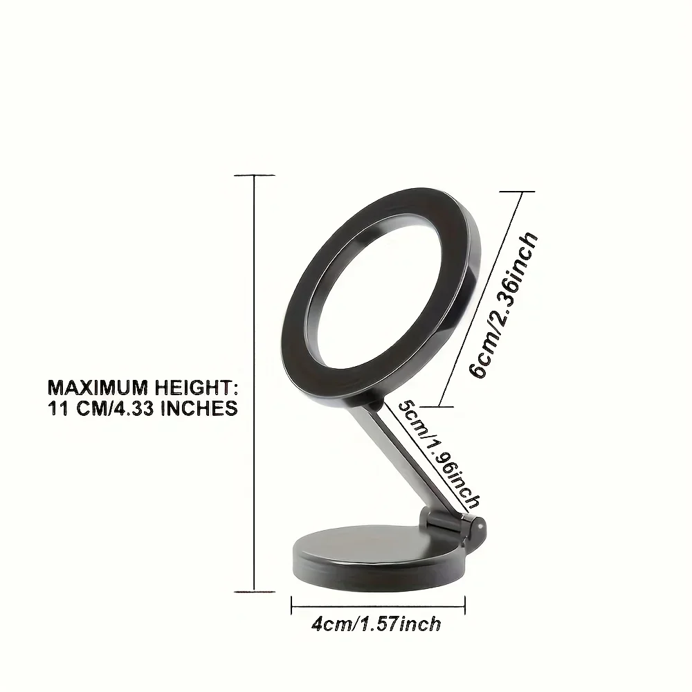 All-Metal Aluminum Alloy MagSafe Car Mount – 360° Rotating, Strong Magnet Magnetic Phone Holder for iPhone & All Smartphones view 2