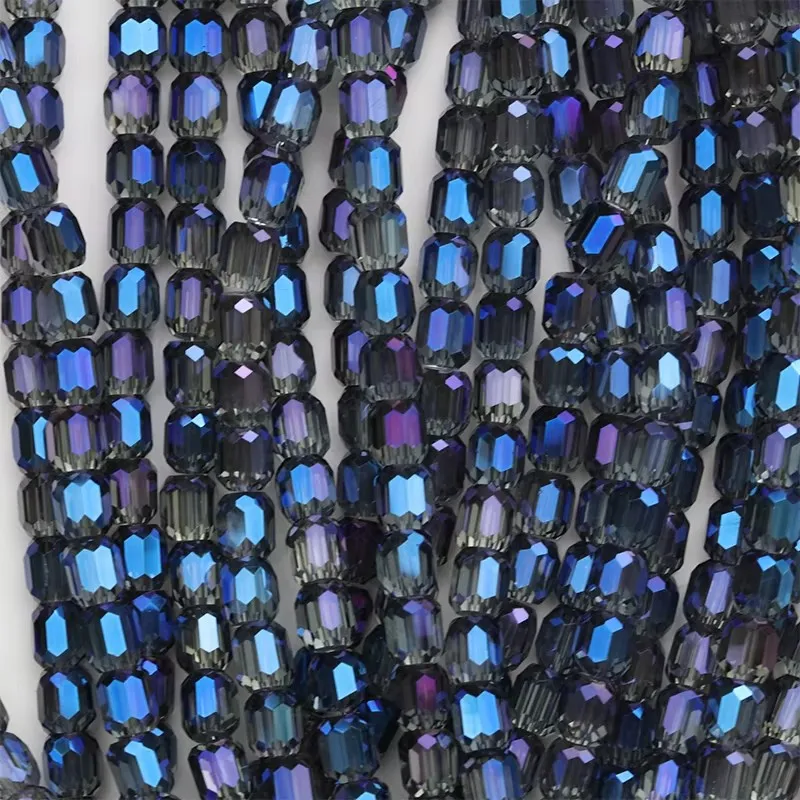8x9mm Shiny Austria Crystal Beads Faceted Round Barrel Loose Spacer Beads for Jewelry Making DIY Necklace Bracelet Earring
