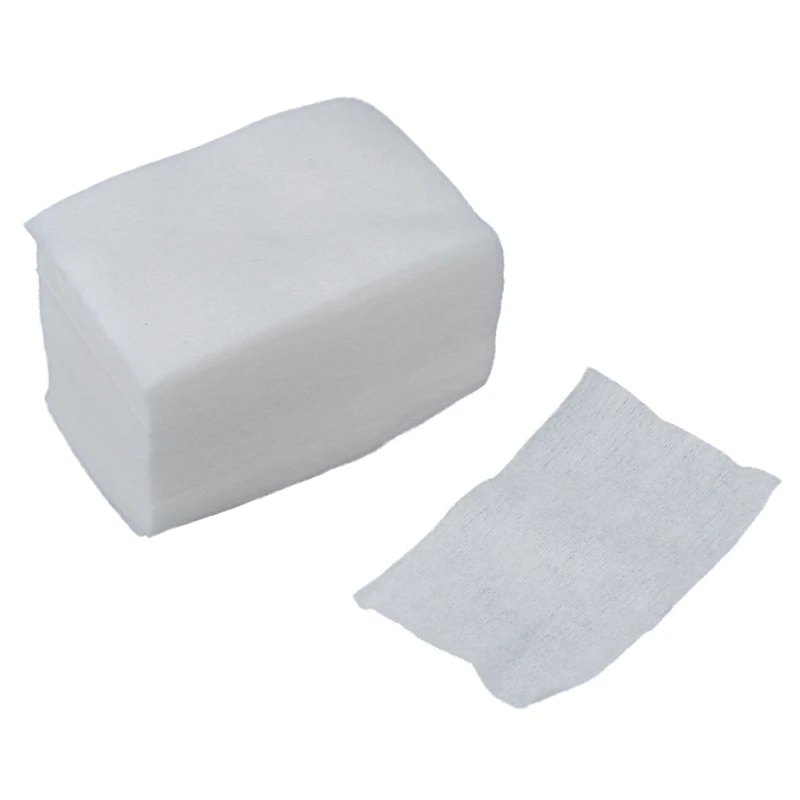 960 pezzi Lady White Nail Polish Remover tamponi di cotone rettangolari per la pulizia del viso