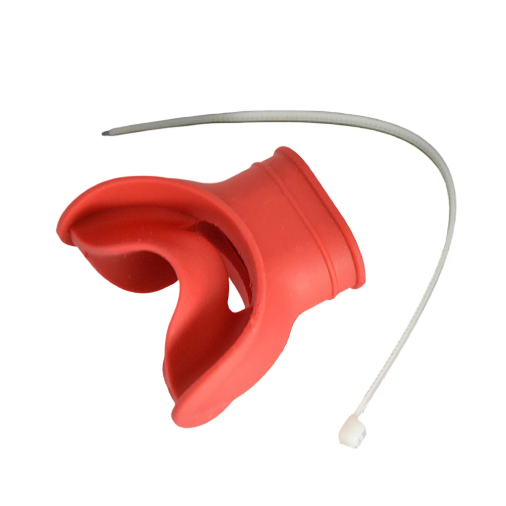 Snorkel Mouthpiece for Diving Regulators Featuring Tongue Rest and Optimized Fit for Standard Regulator Interfaces