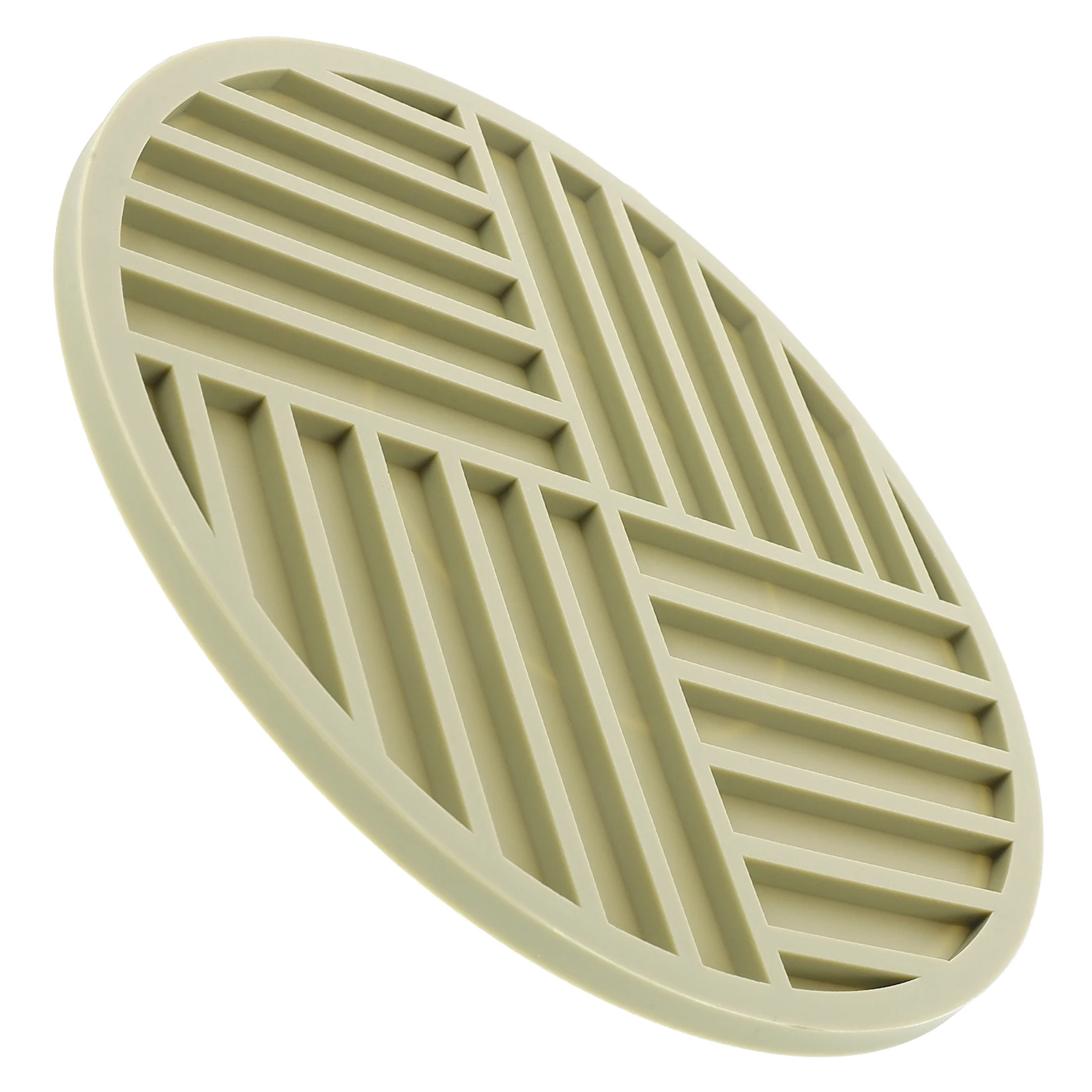 

Silicone Trivets Mat Heat Resistant Thickened Round Coaster For Hot Pans Cups Microwave Safe Matcha Green Countertop