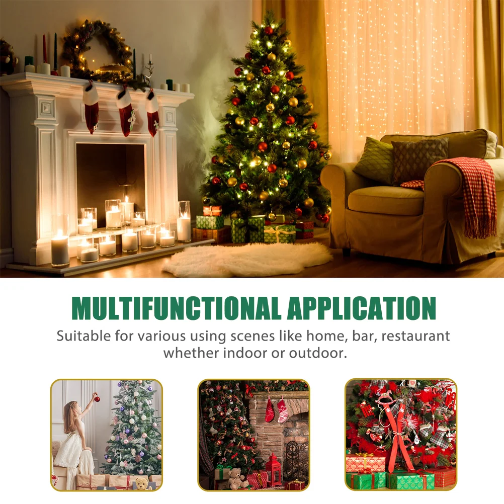 Knitting Acrylic Carpet Christmas Tree Skirt Xmas Tree Bottom Cover Home Decoration (Red, 95cm) xmas tree skirt