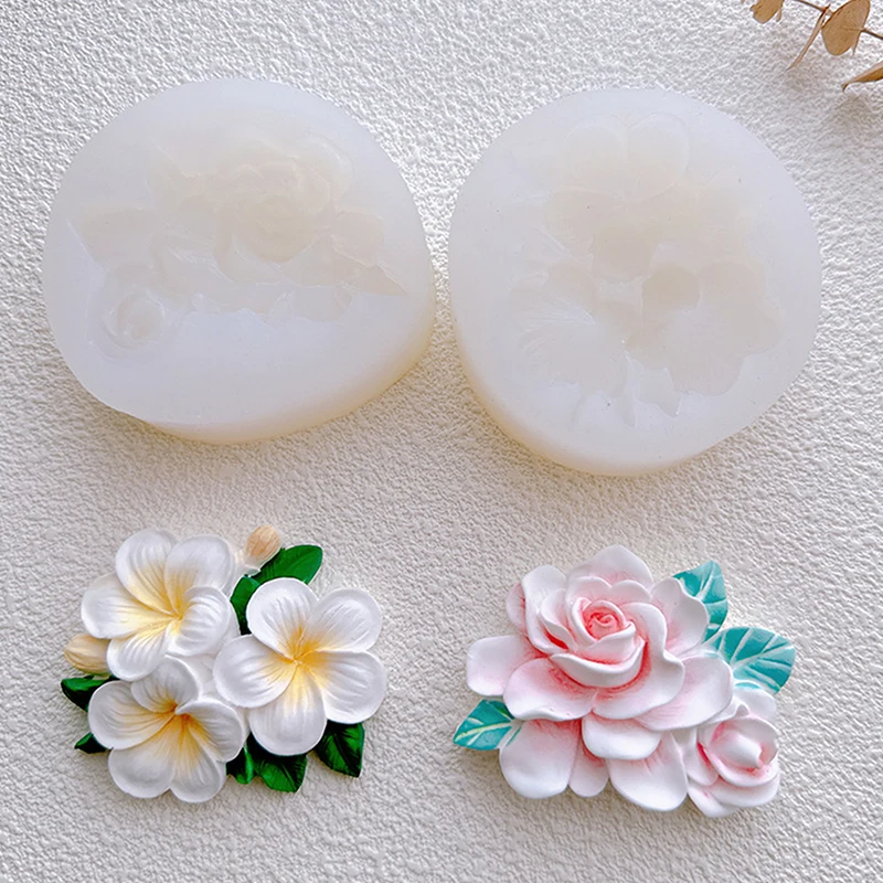 Flower Gardenia Frangipani Silicone Cake Baking Mold Sugarcraft Fondant Decorating Tools Chocolate Gumpaste Cupcake Mold