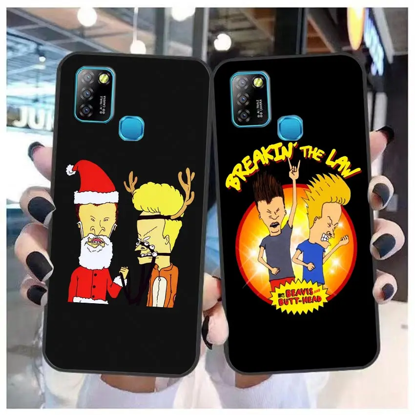 Cartoon Beavis And Butthead Case For Infinix TECNO CAMON 19 16 ZERO X NEO 20 8 POVA 4 2 NEO2 NOTE 30 12 G96 11 10 8 8I Case Capa