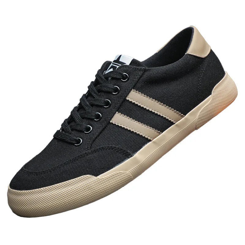 2026Fashion Red Men\'s Canvas Sneakers Original Low Cut Skateboarding Shoes Men Comfortable Non-slip Vulcanized Shoes For Men