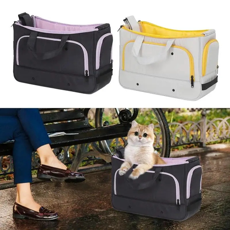 

Portable Pet Cat Dog Carrier Transport Bag Foldable Nylon Breathable Pets Dog Handbag Transport Box Accessories For cat Travel