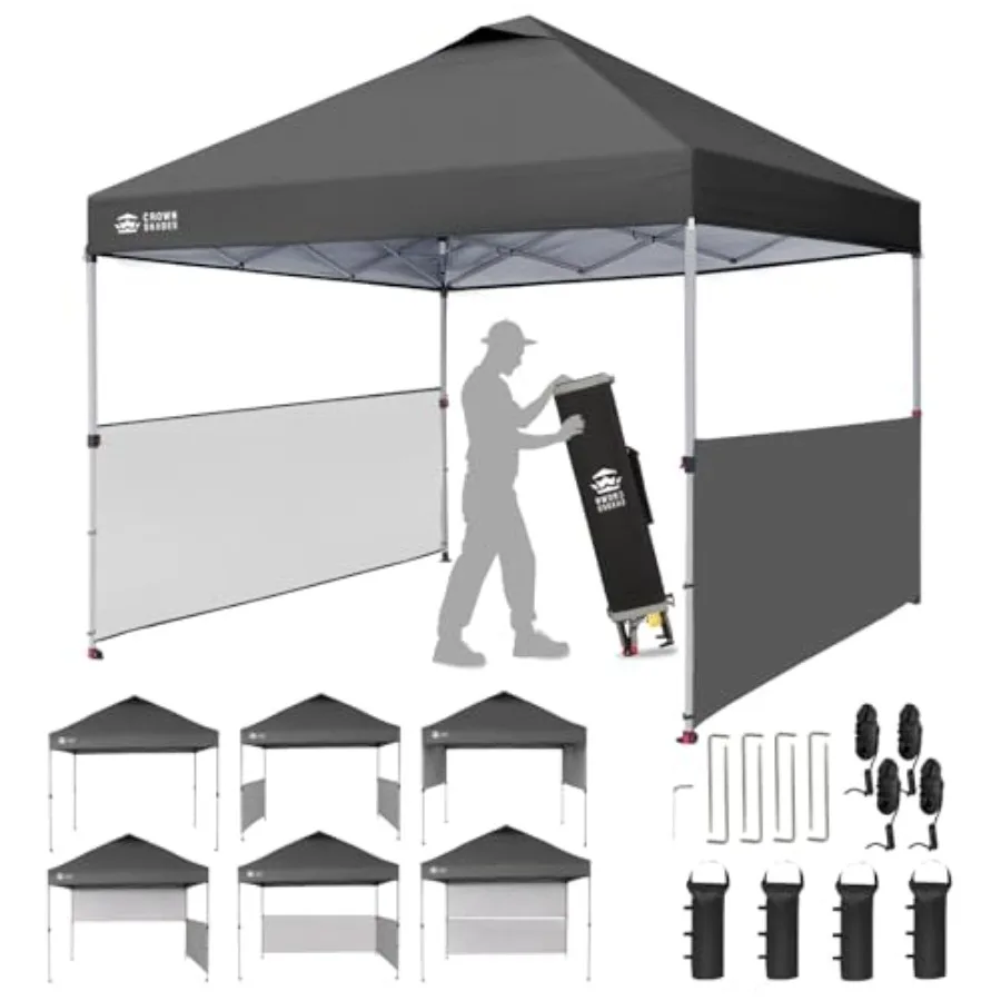 10x10 Pop up Canopy Tent Instant Canopy with 150D Silver Coa