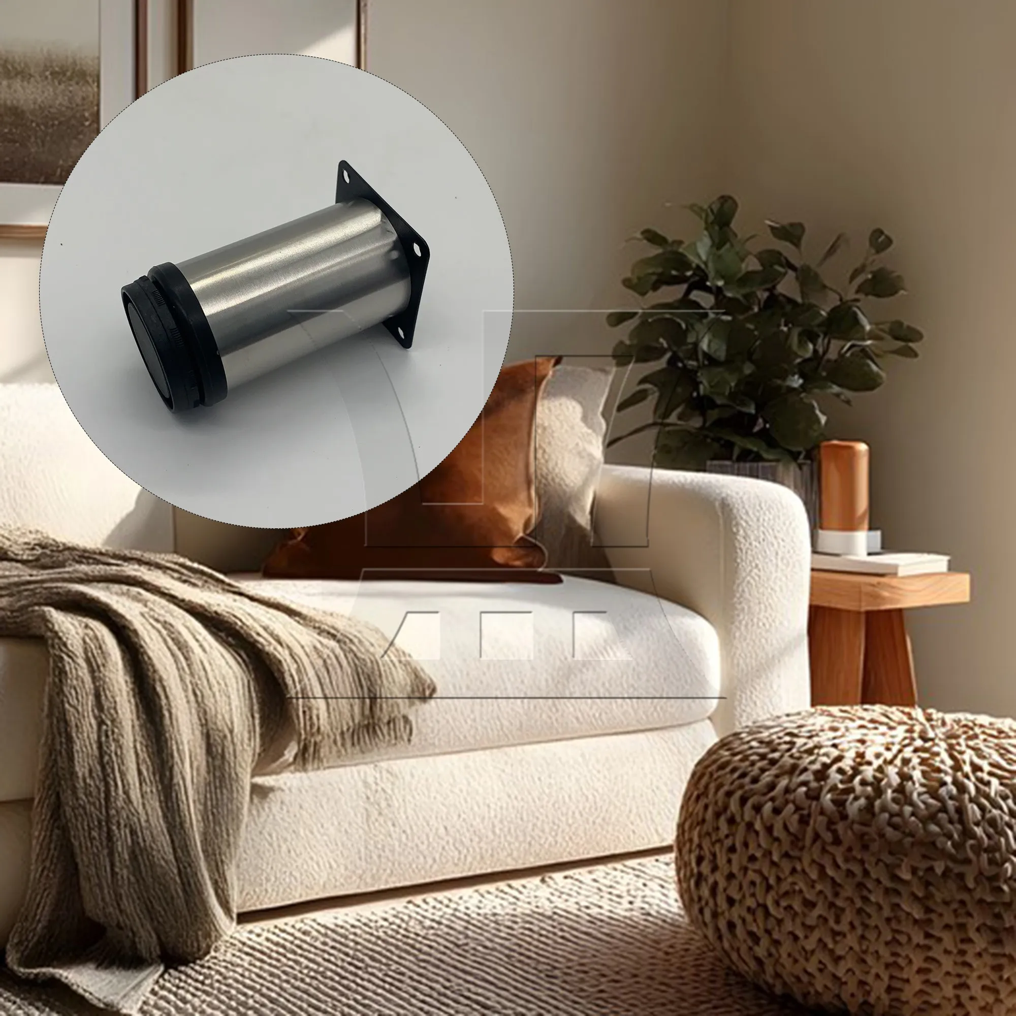 

BQLZR 1 шт. регулируемая мебельная ножка из нержавеющей стали 50x100 мм для журнального столика, дивана