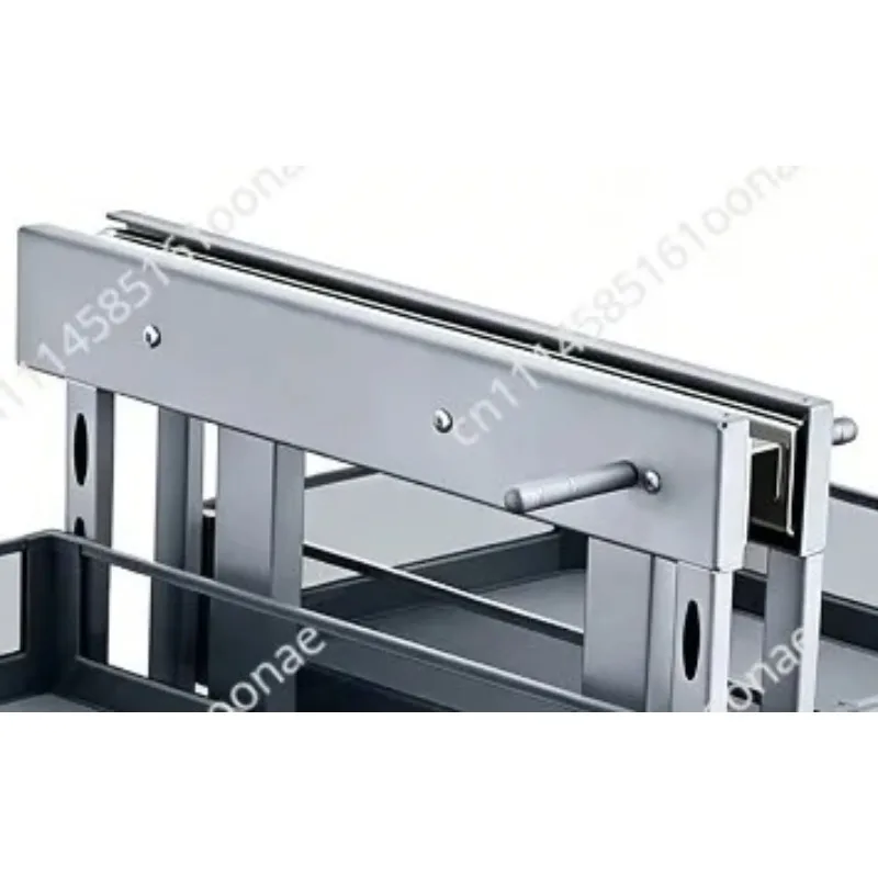 Cabinet Corner Pull-out Basket Kitchen Tempered Glass Seasoning Basket Drawer Style Storage Rack