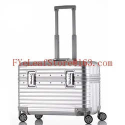 Aluminum Magnesium Alloy SLR Storage Boarding Makeup Photography Equipment Trolley Case