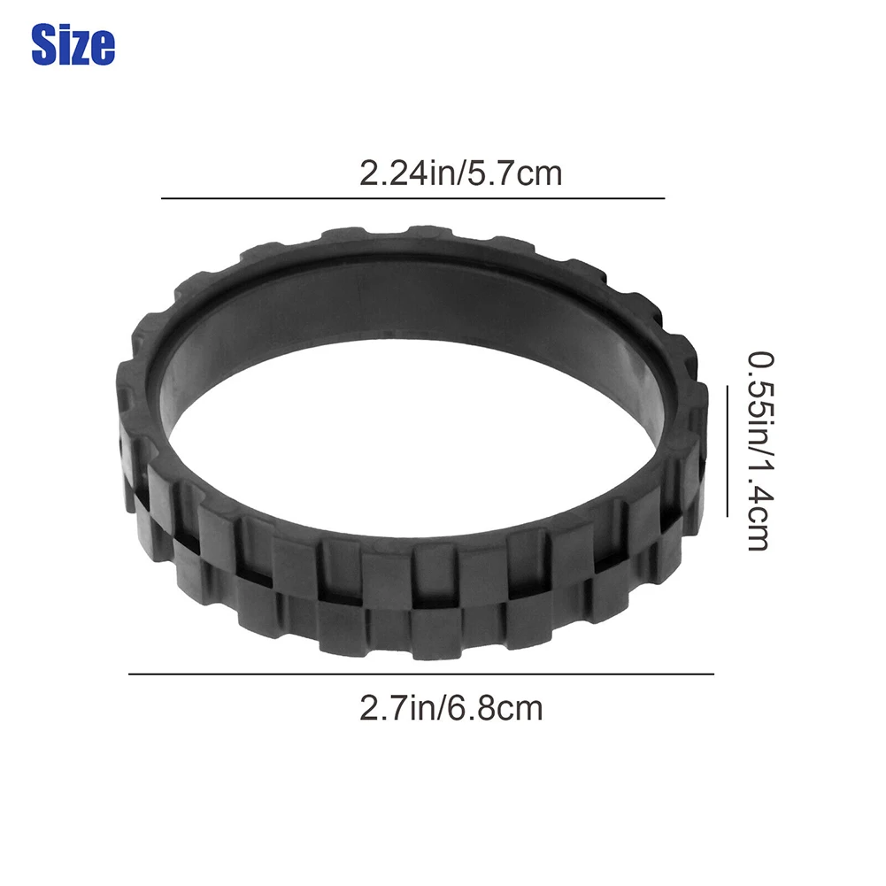 4PCS Robot Tire Rim Vacuum Robot Tires For Wheels Series 5/6/7/8/9/I7 S9+ Anti-Slip Vacuum Cleaner Parts Power Tools Accessories