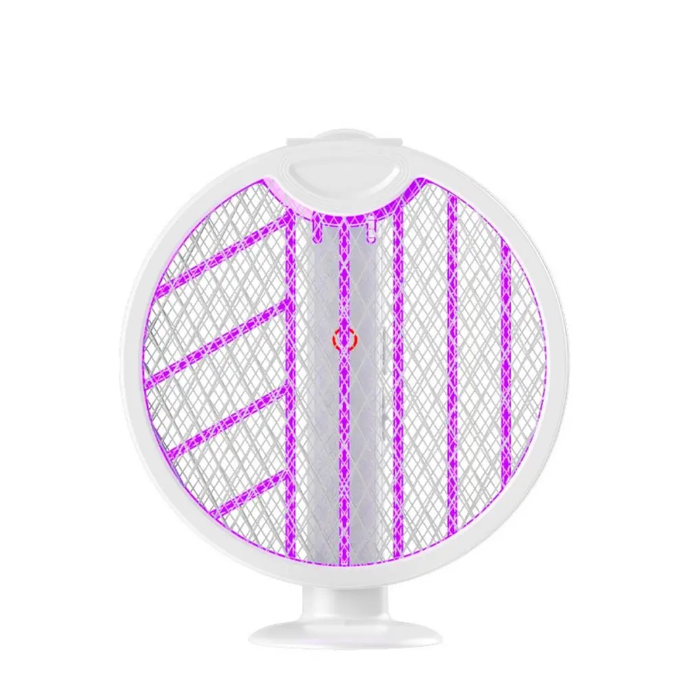 Insect Killer 2 In 1 Electric Mosquito Swatter Foldable USB Rechargeable Fly Swatter Trap Portable Household Bug Zapper Indoor