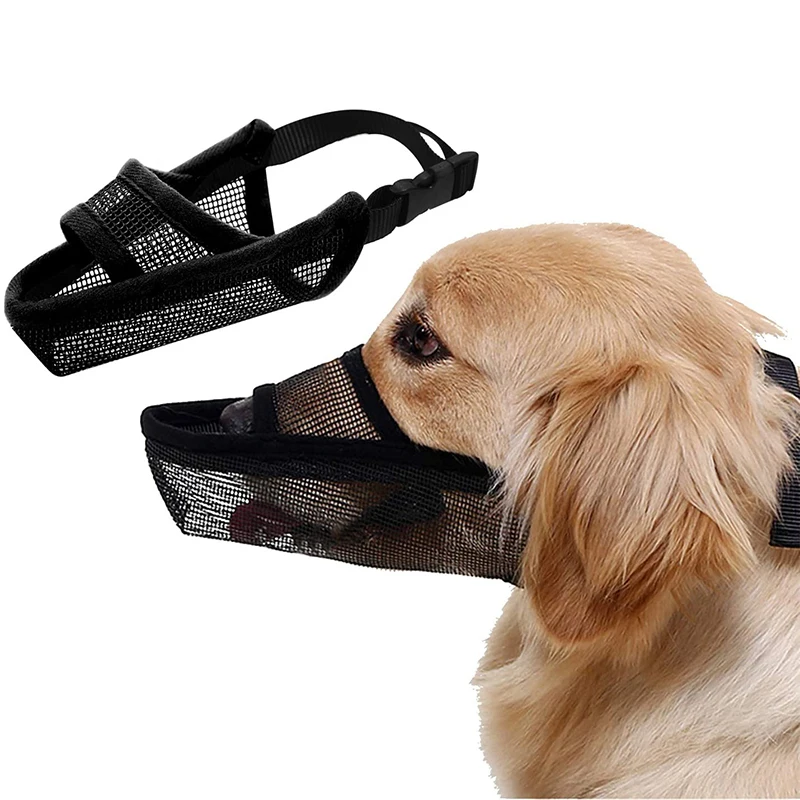 Dog Mouth Cover Anti-bite Mistake Mesh Dog Mouth Cover Medium And Large Dog Anti-shedding Golden Hair Husky Muzzle