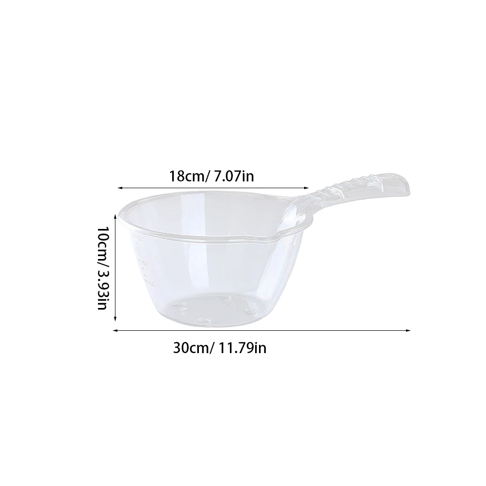 

2Pcs PET Kitchen Water Ladle Large Capacity Reusable Long Handle Spoon Vegetable Fruit Washing Material
