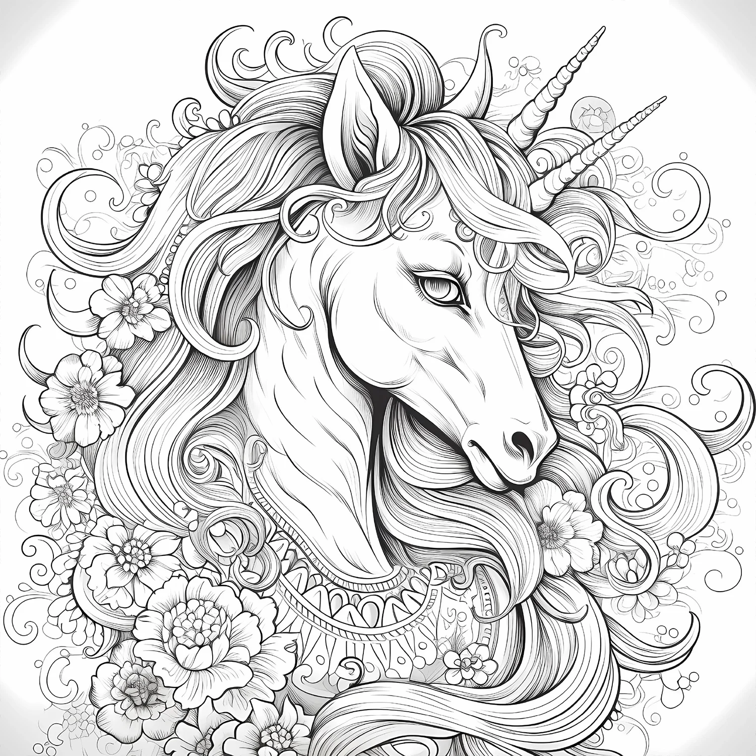 Adult Picture Book: Enchanting Unicorn Colouring Book Whimsical Animated Designs image 6