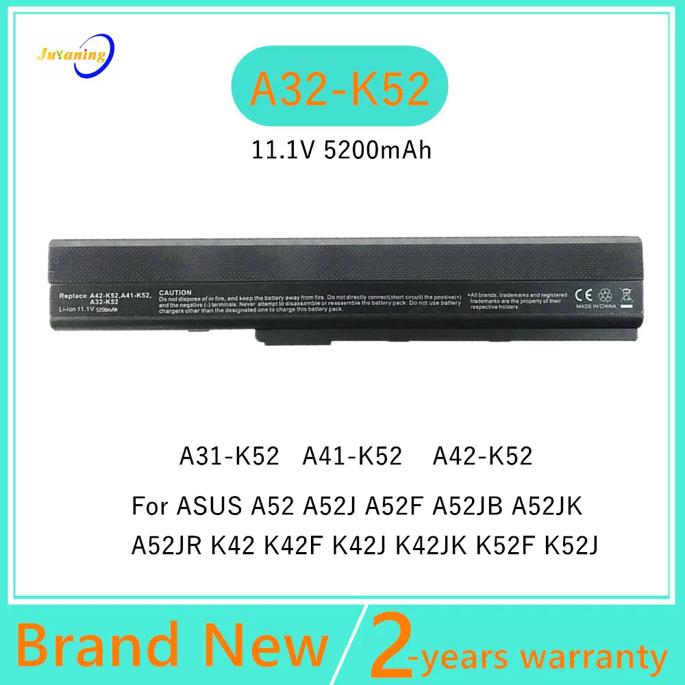 

New Laptop battery for Asus K62 K62F K62J K62JR P42 P42F P42J P52 P52F P52J P62 P82 PRO5I PR067 A41-K52 A42-K52