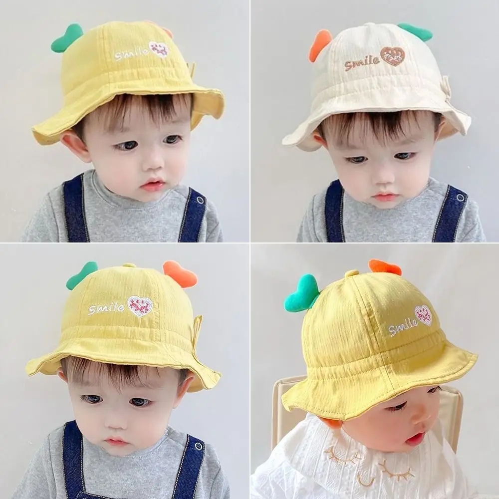 Anti-UV Soft Kids Fisherman Hat Cartoon Cotton Children's Cap Sun Protection Cap Boys Girls