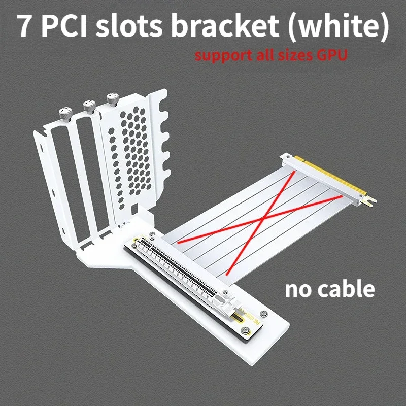 DIY 2/3 Slots Magnetic Vertical Mounting Bracket for Graphics Card Universal 7 PCI GPU Holder for PCIe 3.0 4.0 5.0 Riser PC Case