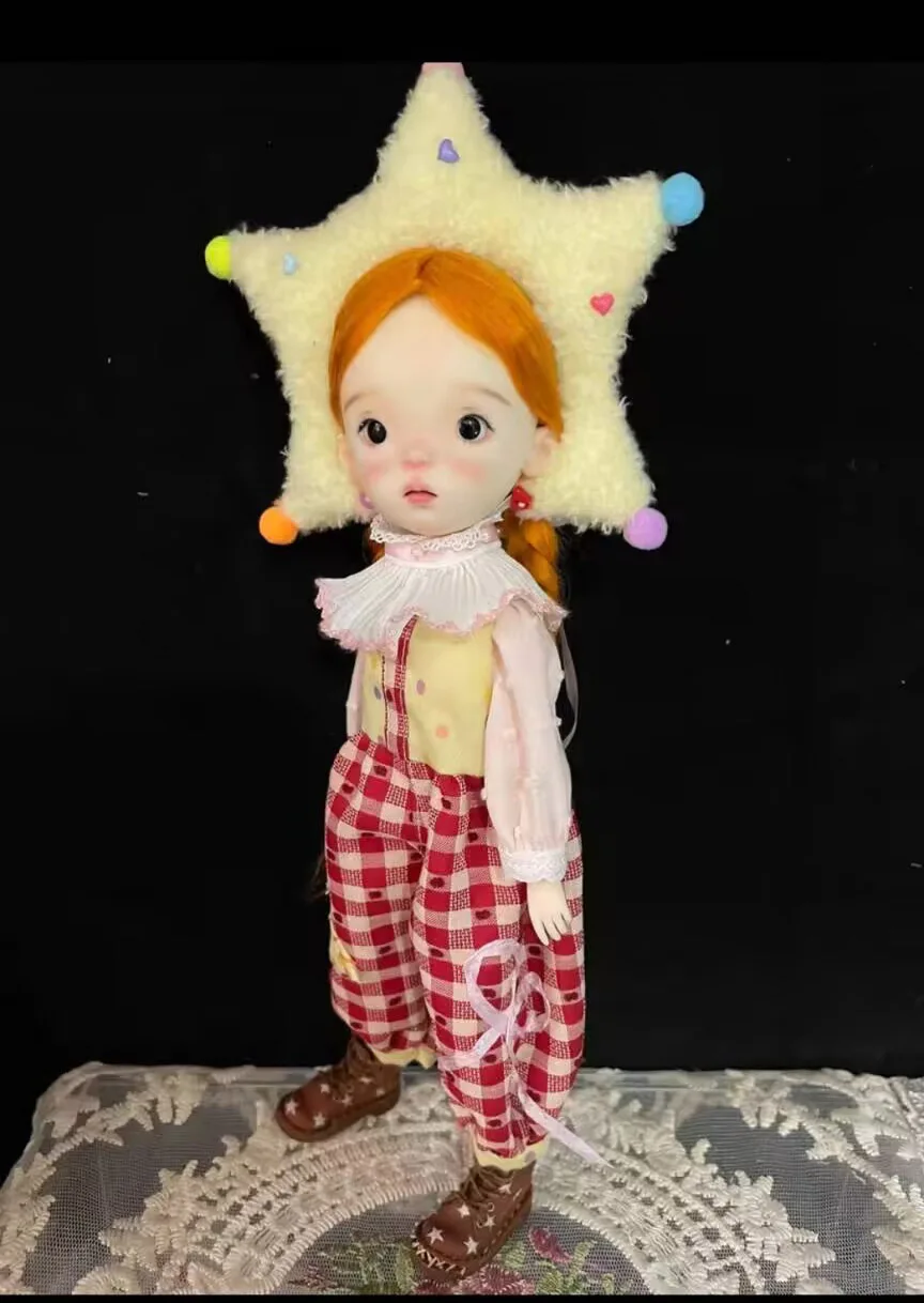 Blythe Landoudou 탑, 점프수트, 헤드웨어, 칼라, 양말, 카와이 스타일, Azone, Pullip,Ob222426, Licca에 적합, 5 개