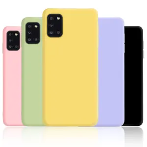 Casing Ponsel Lembut Silikon Cair untuk Samsung Galaxy A31 A41 A51 A71 A11 A21S A12 A22 A32 A42 A52 A72 Penutup Belakang 4G 5G Fundas 8 penjualan terbaik penutup belakang samsung a22 5g - №