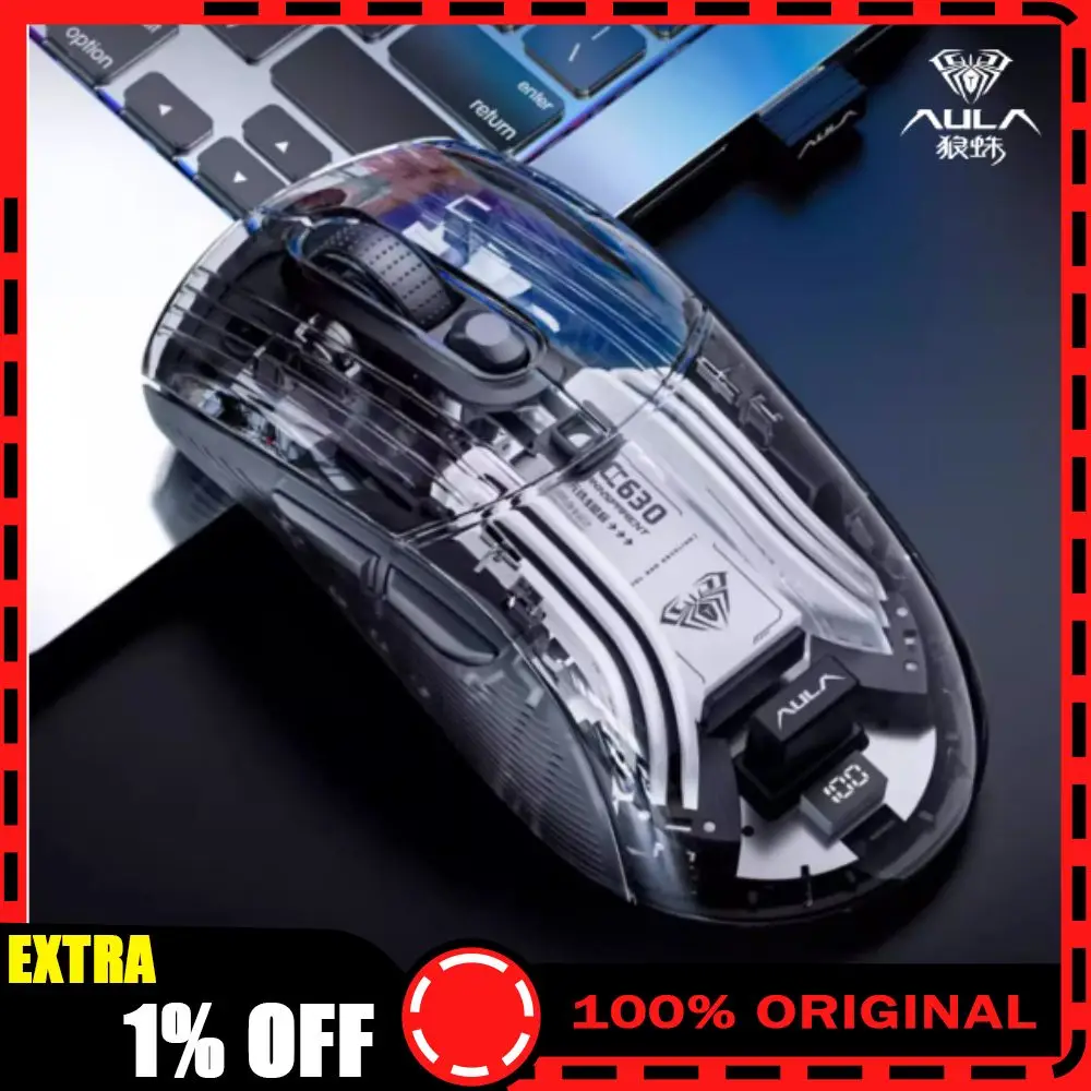 

Мышь Aula Sc630 Pro, 3 режима, беспроводные игровые мыши, энергосбережение, Sc630Pro с зарядной базой, геймерская киберспортивная мышь, подарки для ПК