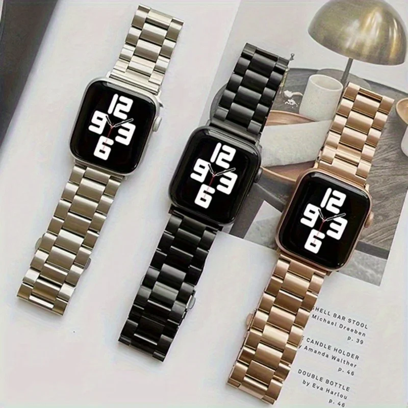Edelstahlarmband für Apple Watch Band 45 mm 41 mm 40 mm 44 mm 42/46 mm Metallarmband für iWatch Serie 10 9 8 7 6 SE Ultra 49 mm