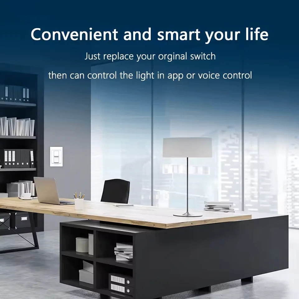 VBU Tuya Zigbee 3.0 Smart Wall Switch Wall Push Button Physical Switches Smart Wireless Voice Remote Control Google Home Alexa