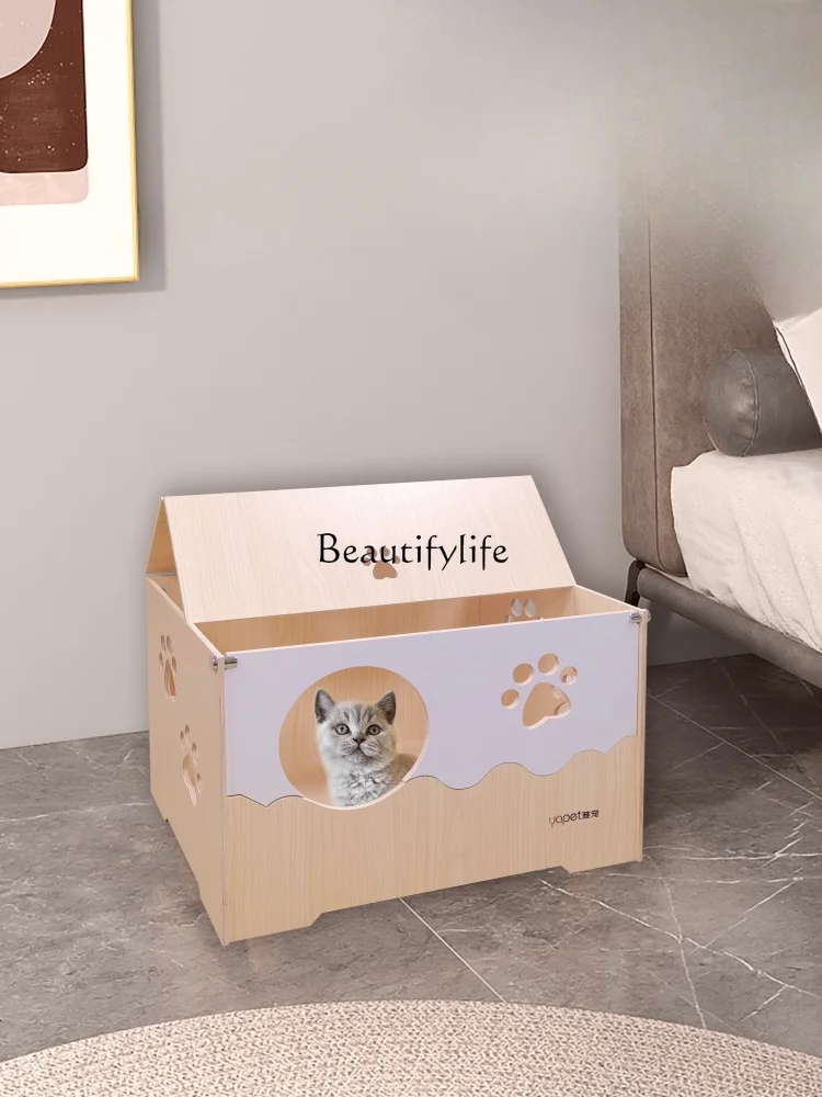 Cat Litter Four-Level Universal Solid Wood Cat Delivery Room Pet Production Box Breeding Delivery Room