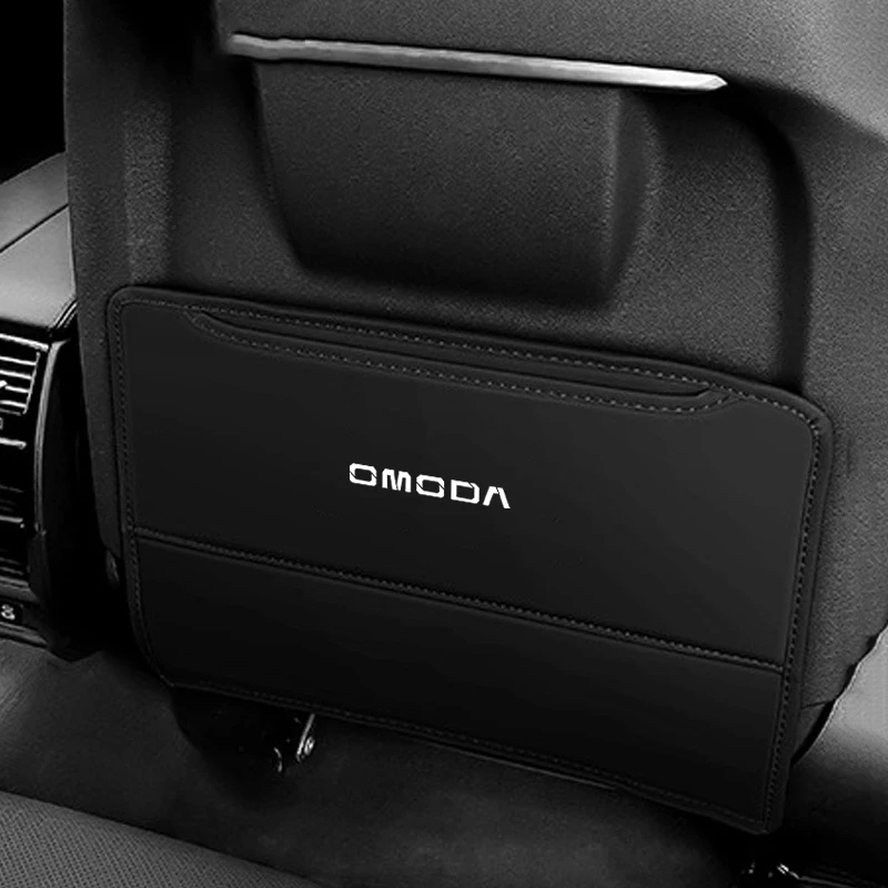 

Leather Car Seat Back Anti-Kick Mat Protector Pad Cover For Chery Omoda C5 5 Fx 7 8 Pro Plus Arrizo O5 E5 2022 2023 Accessories