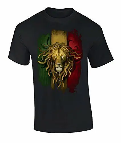 Fantasy Rasta Lion Graphic Short Sleeve Adult Tee Shirt BlackUnisex T-shirts for Men Women Summer Tees Cotton Luxury brand vinta