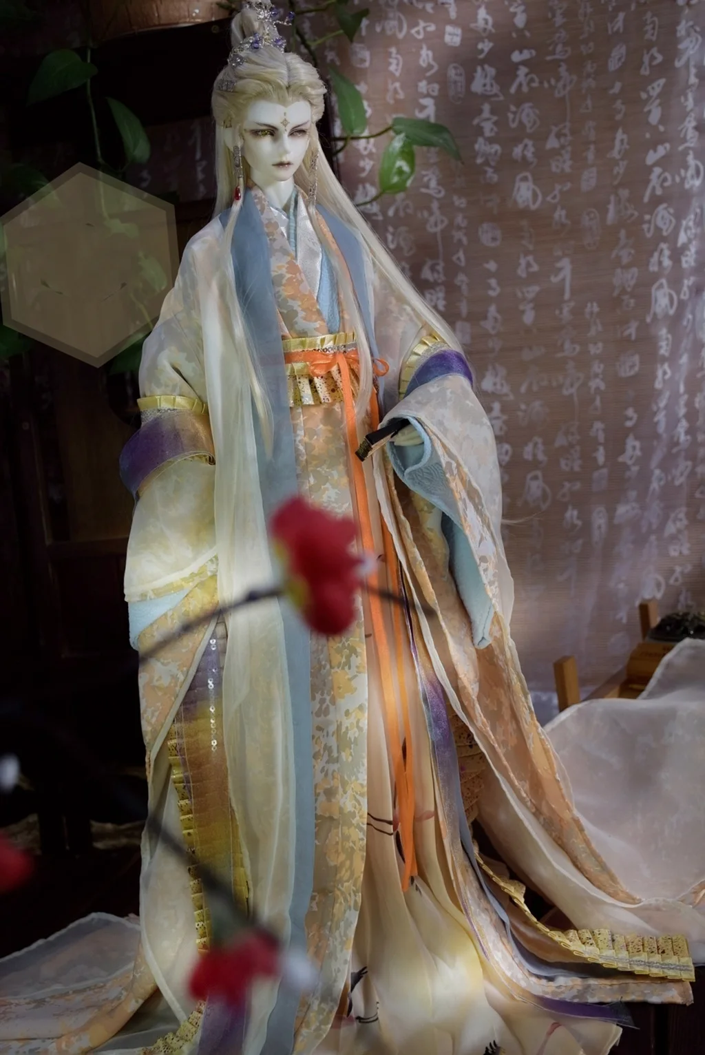 1/3 Scale BJD Clothes Samurai Costume Ancient Hanfu Dress Outfit For BJD/SD POPO68 SSDF Strong Uncle Doll Accessories C0000
