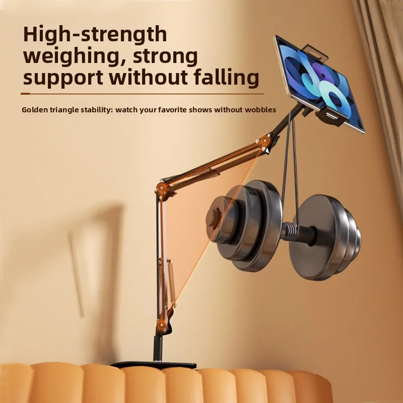 Adjustable Overbed Table Mount for iPhone iPad Tablet Laptop Bed Desk Studio Streaming Watching Movies Dorm Room Use