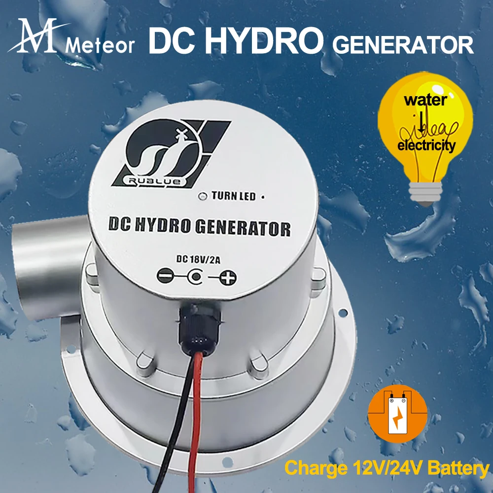 gerador hidraulico de turbina de agua gerador eletrico hidraulico ao ar livre dc permanent magnet use bateria 12 v 24v 100w 50w 18v 36v 01