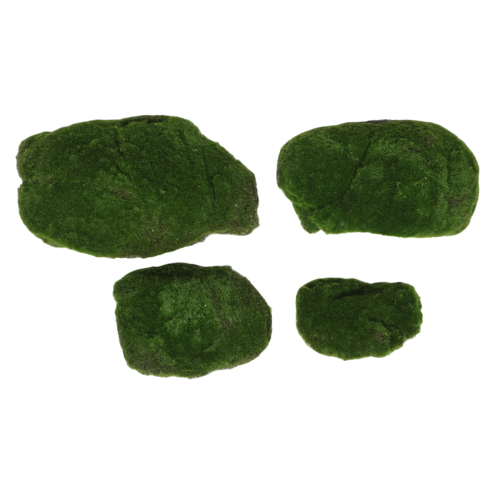 

4pcs Artificial Moss Stone Resin Material for Landscaping Home Decor Indoor fake large stones preserved for crafts