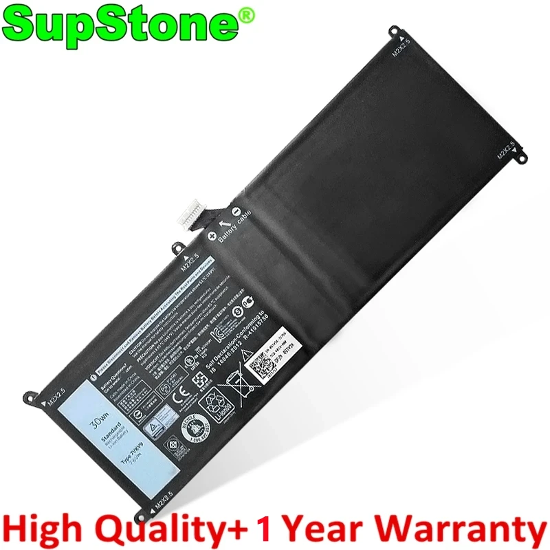 

SupStone New 7VKV9 9TV5X Laptop Battery For Dell Latitude 12 7275,XPS 12 7000 9250,T02H001 0V55D0